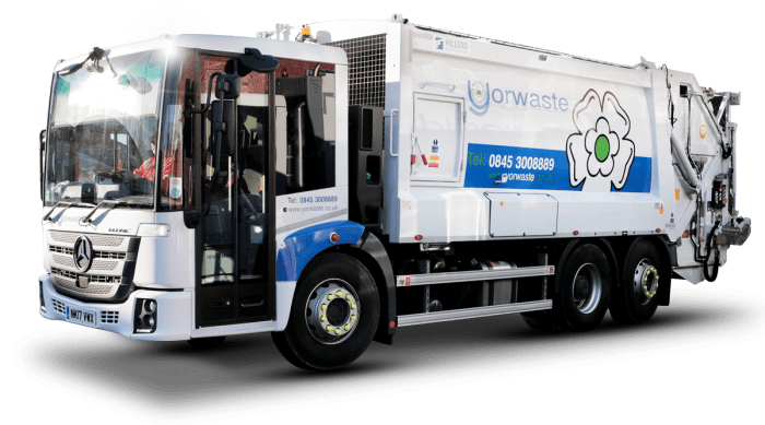 yorwaste waste collector truck