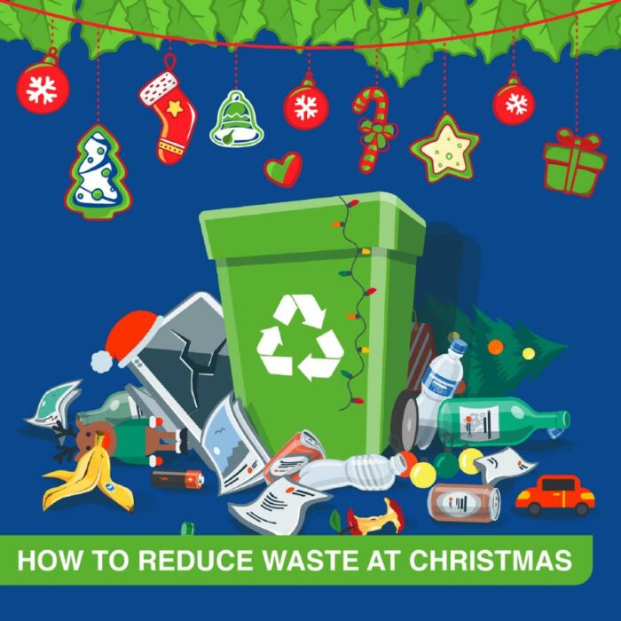 How to reduce waste at Christmas graphic
