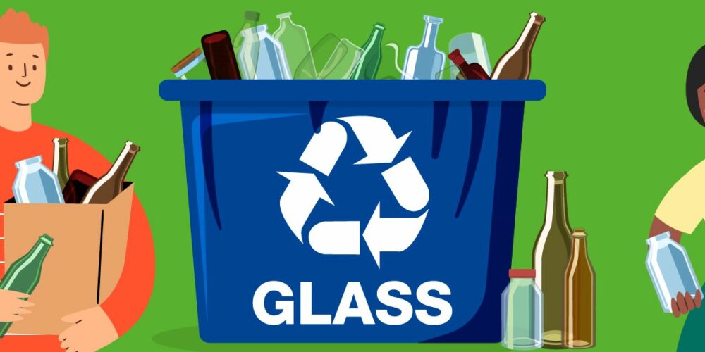 BANNER FOR GLASS RECYCLING